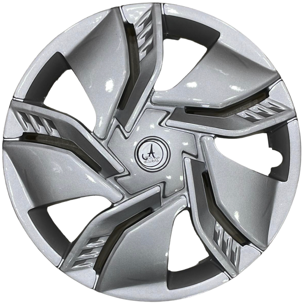 Car Universal Wheel Cover / HubCaps Silver Colour Compatible With - R - 14 INCH RIM SIZE