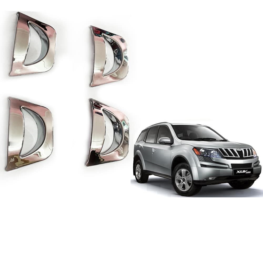 Door Handle Chrome Cover Compatible With Mahindra XUV 500 Old