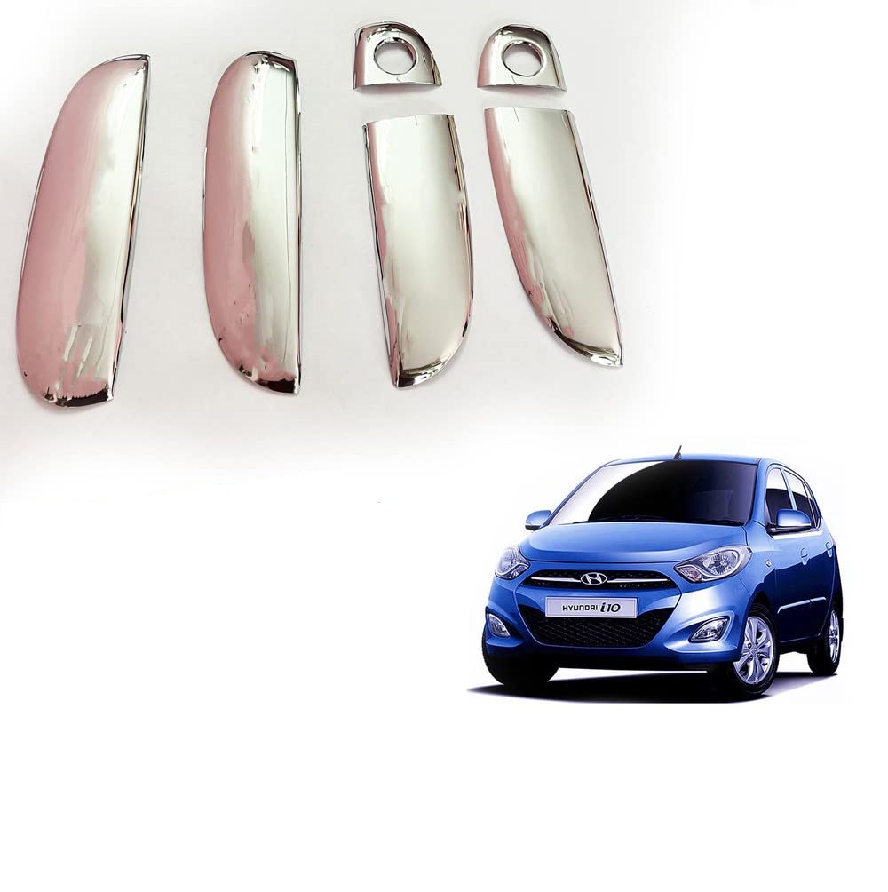 Door Handle Chrome Cover Compatible With Hyundai i10 T-2 New