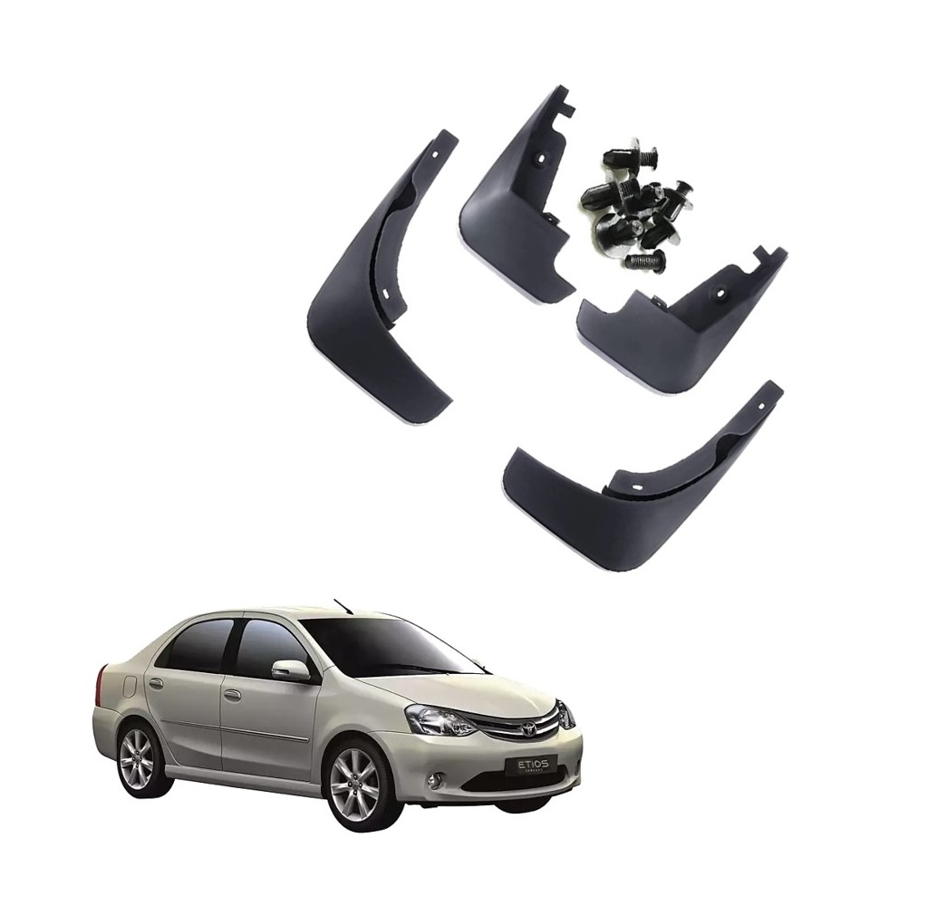 Car Mud Flap/Guard Compatible With Toyota Etios (Type 1)