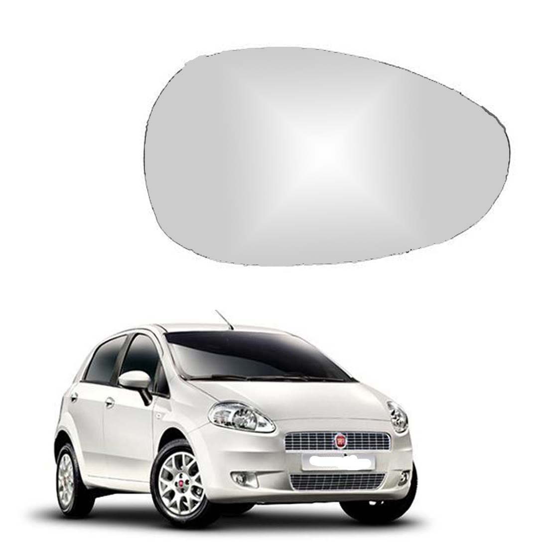 Car Right Side View Mirror Glass For Fiat Punto 2009 To 2017 Model