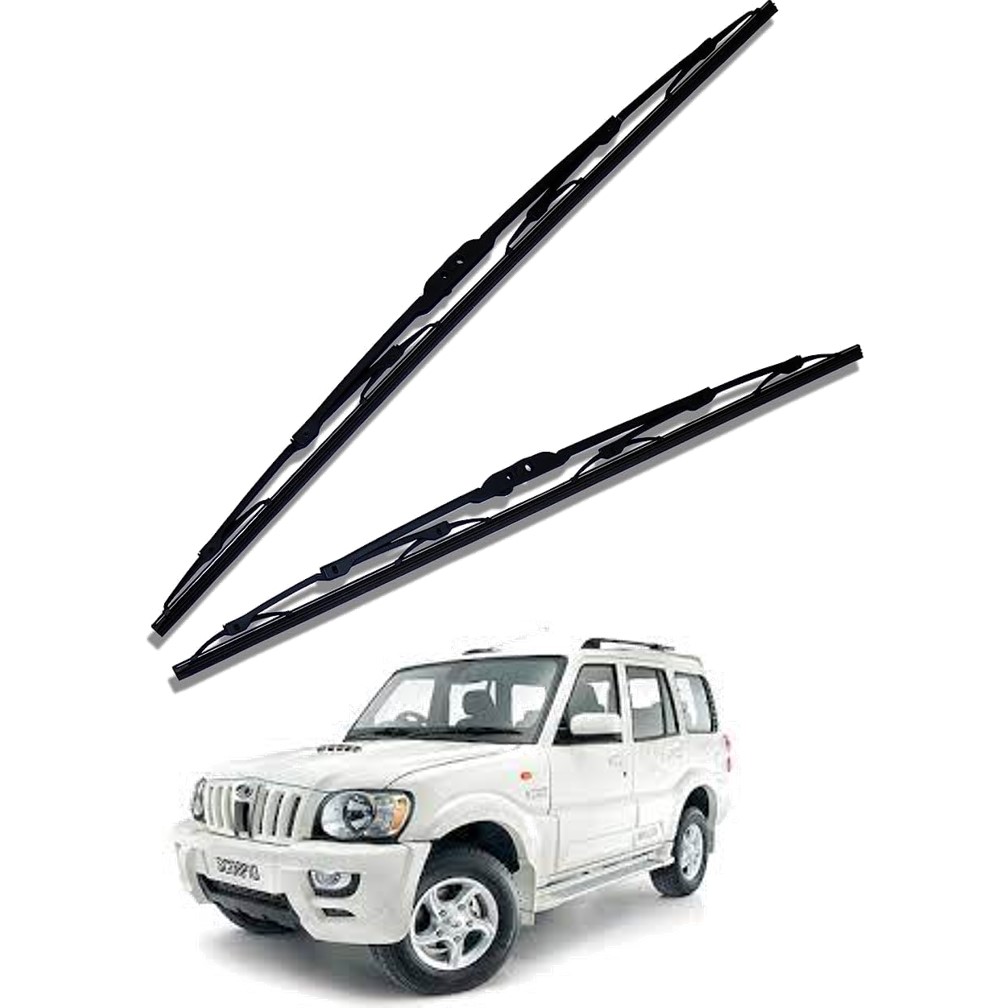 Front Windscreen Replacement Wiper Blades (20'/20') Compatible With Mahindra SCORPIO 2008-2014