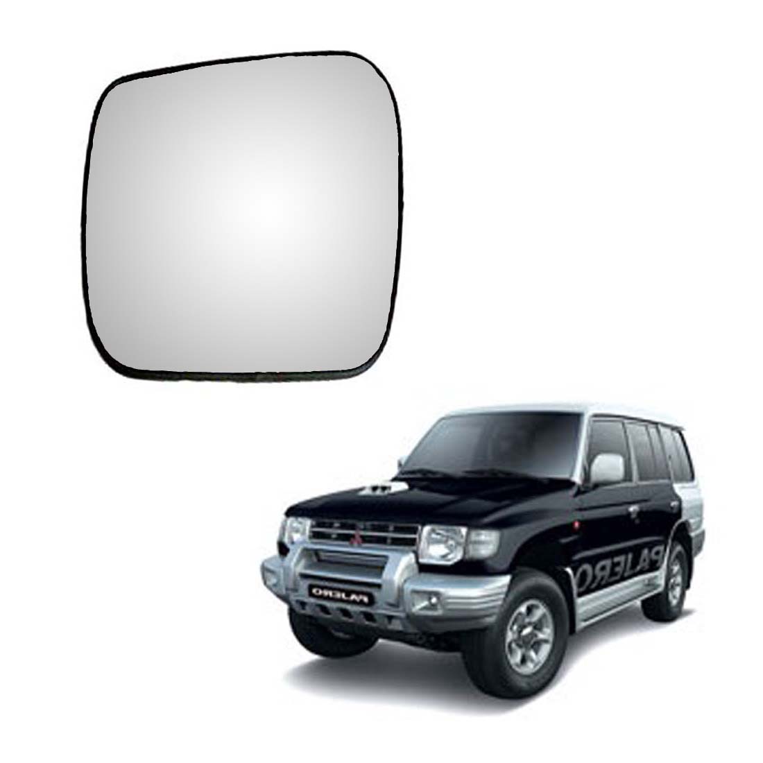 Car Left Side View Mirror Glass For Mitsubishi Pajero SFX 2002 To 2012 Model Type-1