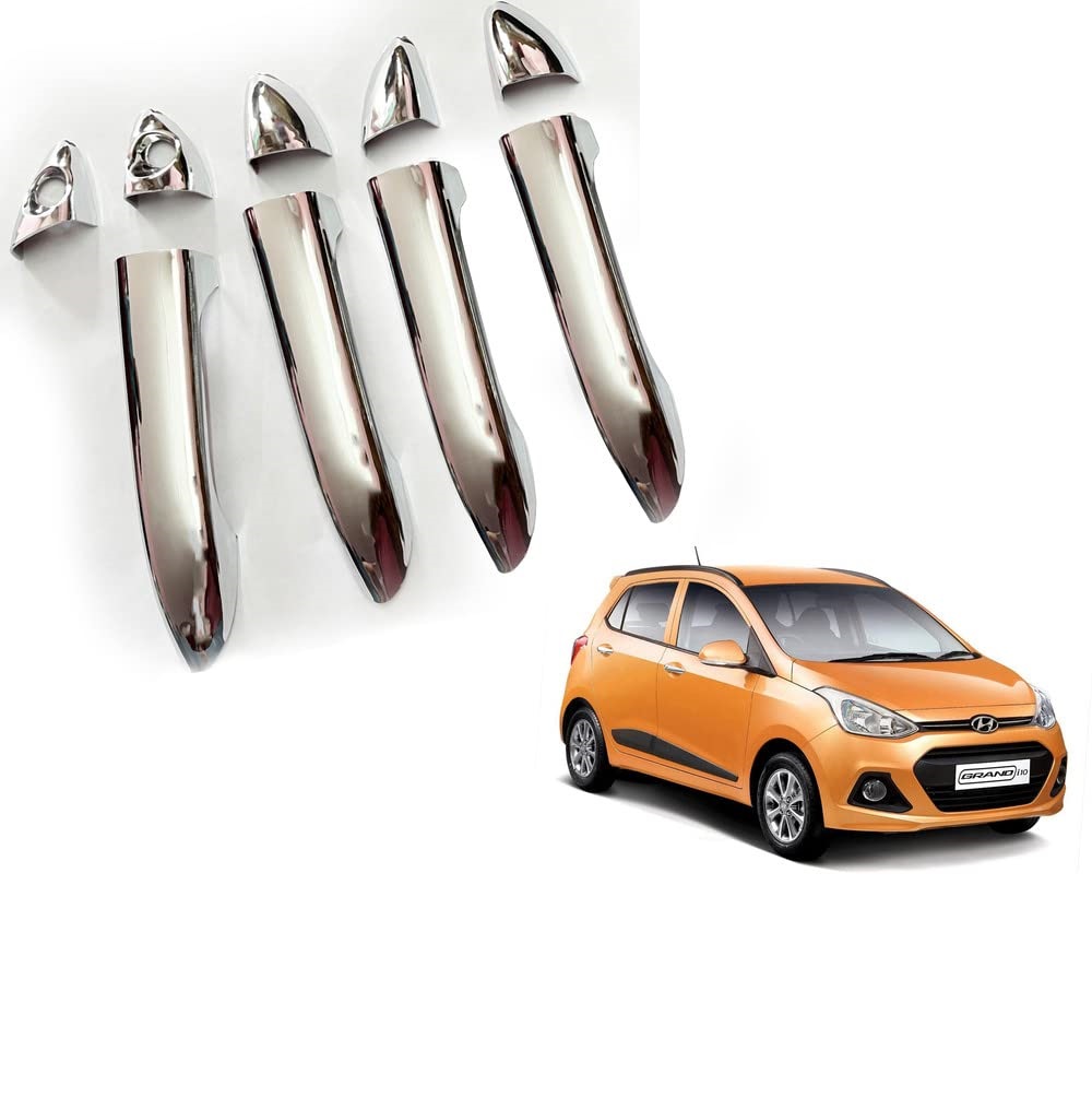 Door Handle Chrome Cover Compatible With Hyundai i10 Grand 